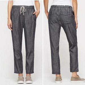 Eileen Fisher Slouchy Ankle Pants Drawstring Gray